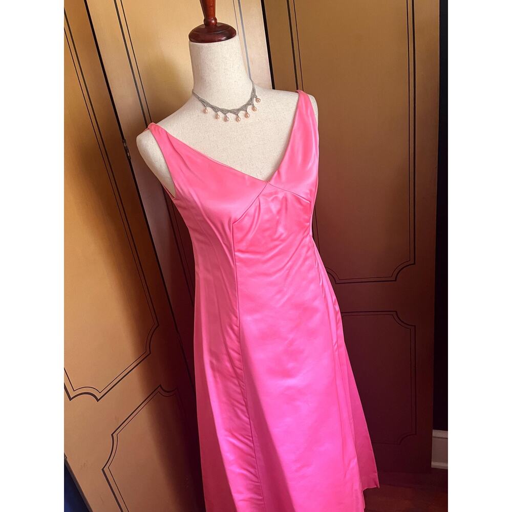 Handmade pink maxi dress, size M